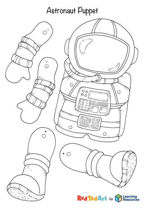 Astronaut Craft Template